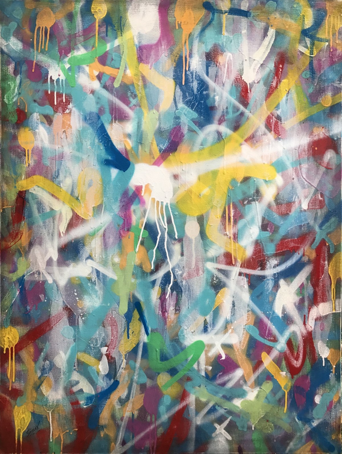 1200x1592 Urban Art Graffiti Painting By Sioux Tempestt - Urban Painting