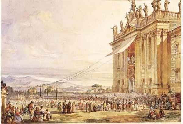 600x406 La Benediction Urbi Et Orbi Oil Painting Reproduction By Francois - Urbi Et Orbi Painting