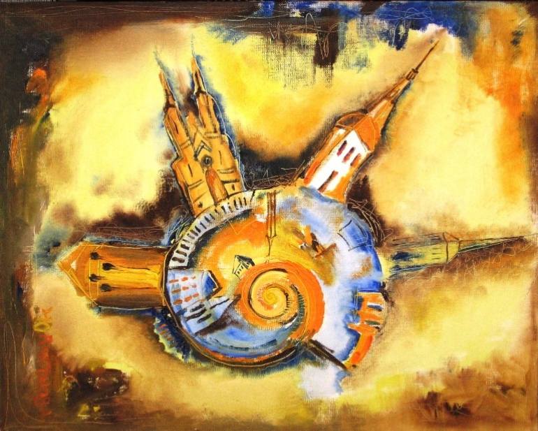 770x617 Saatchi Art Urbi Et Orbi Painting By Valeriya Platonova - Urbi Et Orbi Painting