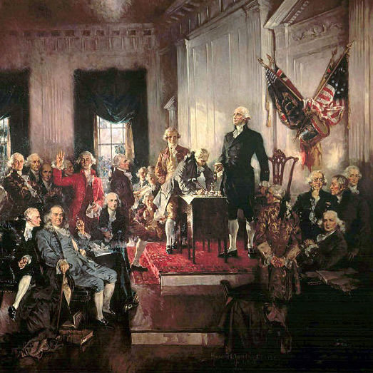 523x523 Elevator Pitch To Abolish U.s. Constitution - Us Constitution Painting