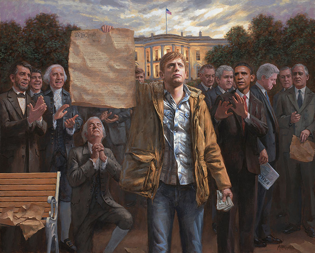 625x502 Right, Wing Nut! Jon Mcnaughton's Artwork Unpatriotic Dissent - Us Constitution Painting