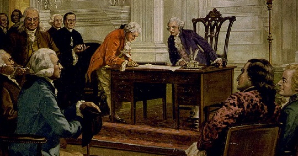 955x500 Rightwing Supreme Court Is Wrong Original Intent - Us Constitution Painting