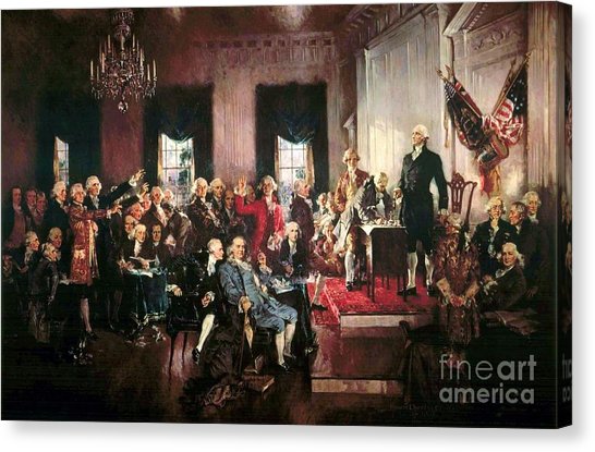 546x415 Us Constitution Canvas Prints Fine Art America - Us Constitution Painting
