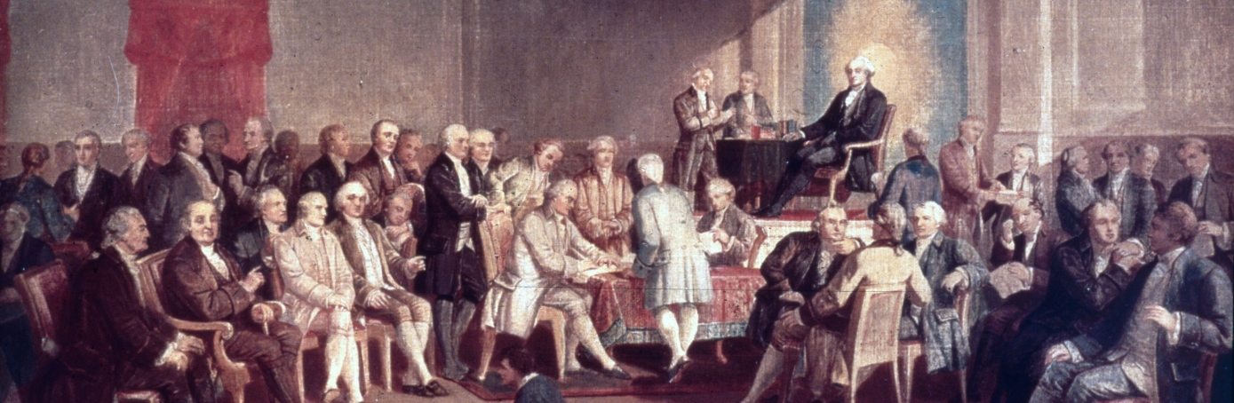 1389x454 Constitution - Us Constitution Painting