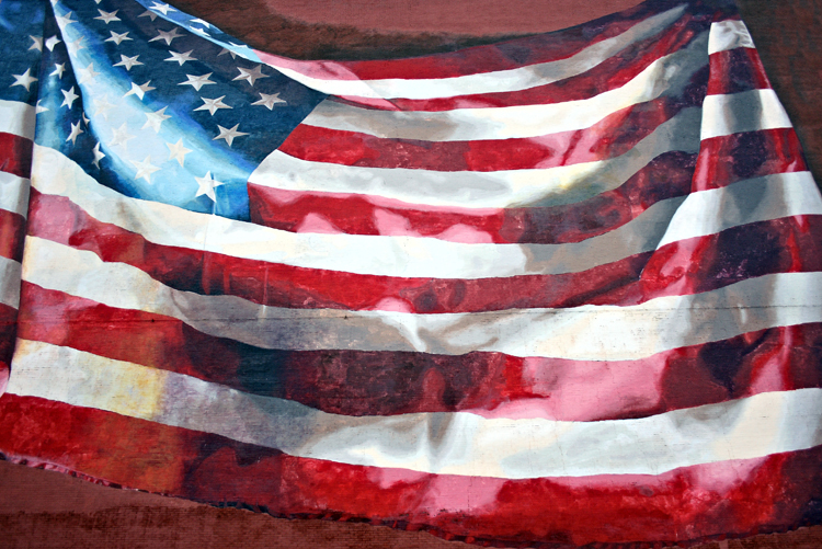 750x501 Noble's American Flag We Blog The World - Us Flag Painting