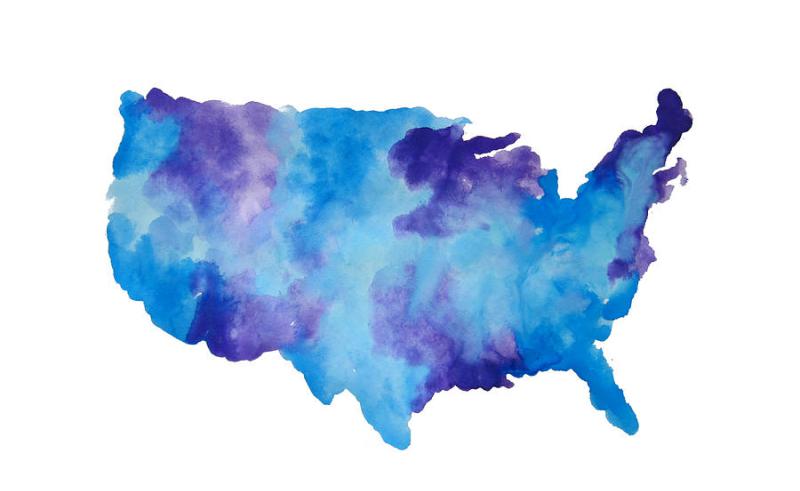 800x491 Us Map Painting Painting For Home - Us Map Painting