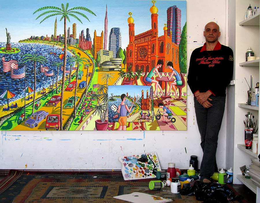 900x702 New York Painting Ny Art Painter La Usa Artworks Gallery - Usa Painting