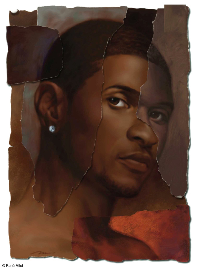 661x900 Gallery 2 Paint Amp Pixels Milot - Usher Painting