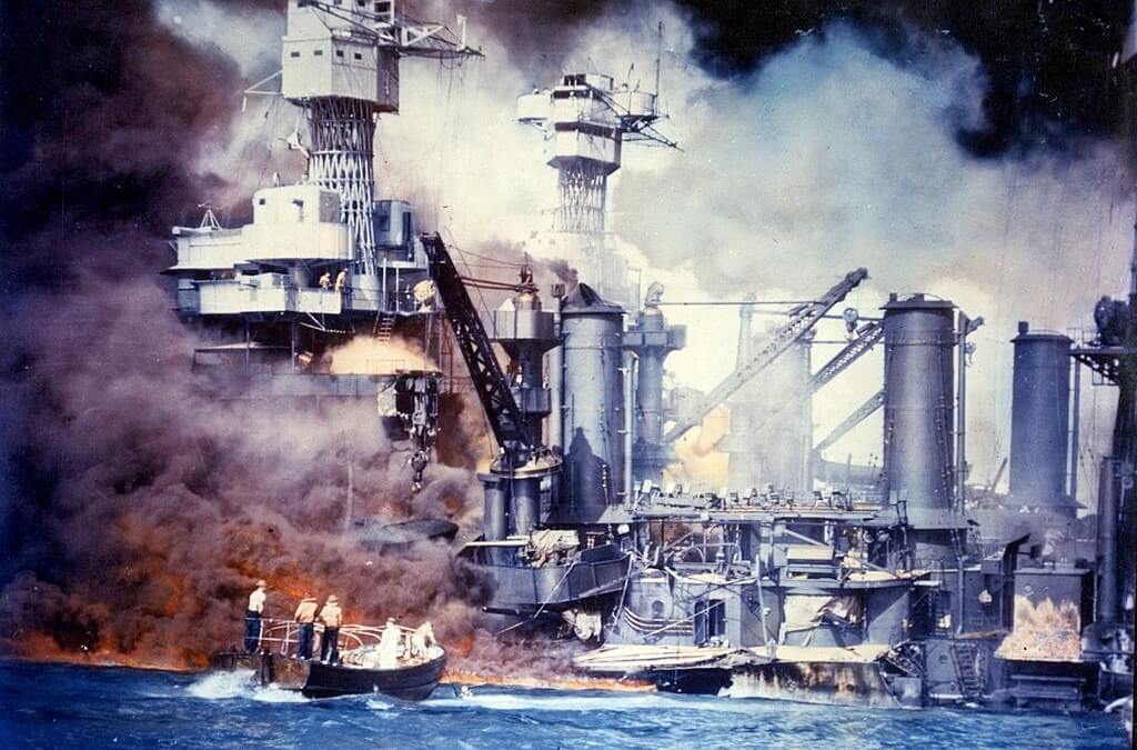 1024x675 Best Books About Pearl Harbor - Uss Arizona Painting