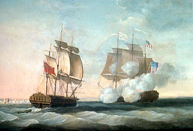 396x269 Hms Shannon Captures Uss Chesapeake, June 1, 1813 Penobscot Bay - Uss Chesapeake Painting