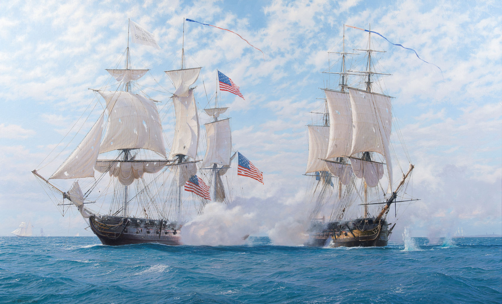 1700x1030 The Capture Of Uss Chesapeake, 1st June 1813 By John Steven Dews - Uss Chesapeake Painting