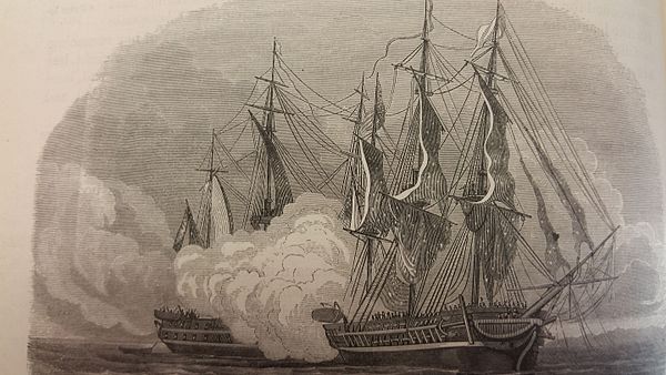 600x338 Capture Of Uss Chesapeake - Uss Chesapeake Painting