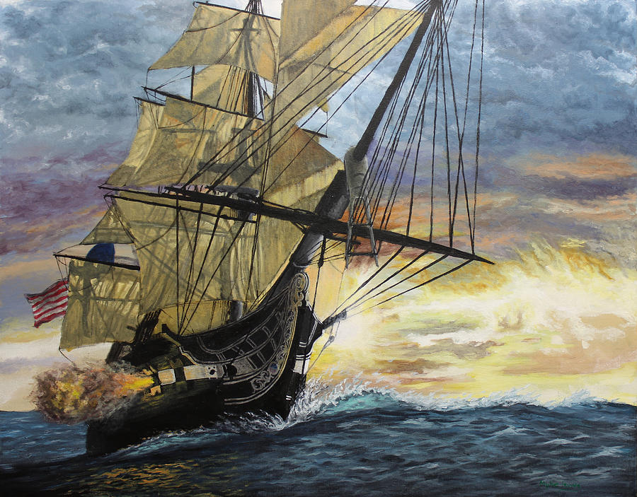 Uss Constitution Painting At PaintingValley Com Explore Collection Of   Uss Constitution Painting 26 