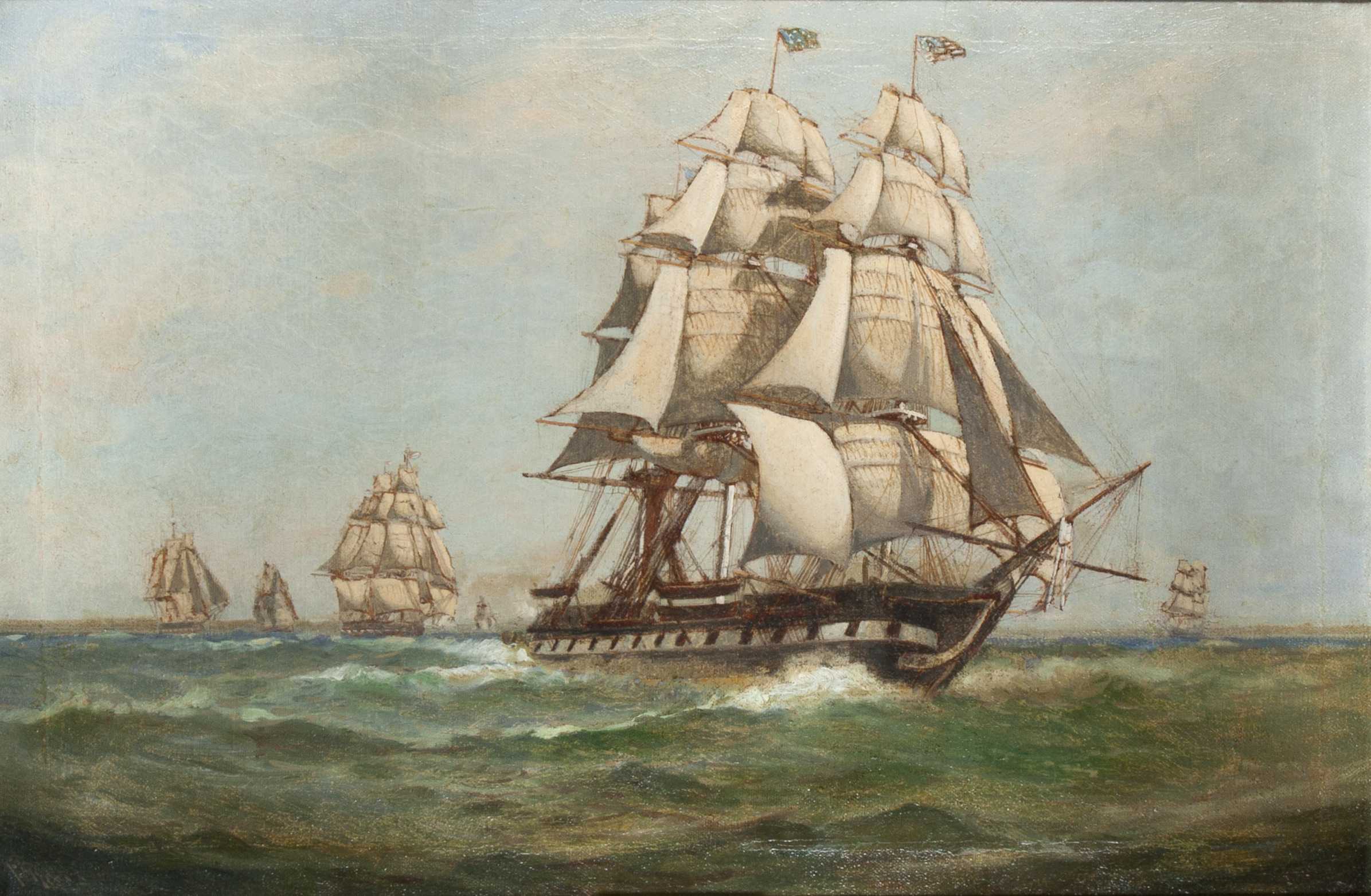 Uss Constitution Painting At PaintingValley Com Explore Collection Of   Uss Constitution Painting 3 