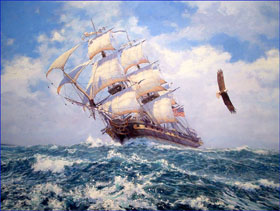 280x211 Mike Haywood's Artwork - Uss Constitution Painting