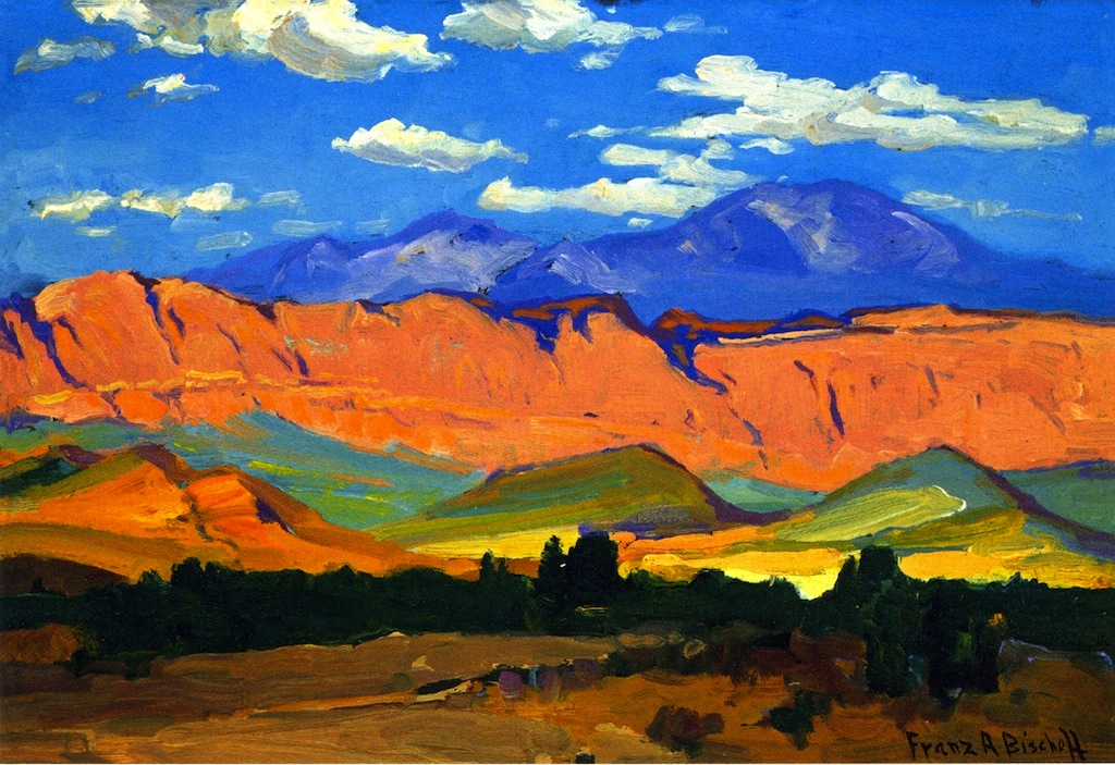 1024x703 Utah Range Painting Franz Bischoff Oil Paintings - Utah Painting