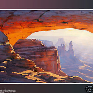 300x300 Mesa Arch Canyon Oil Painting Utah Landscape Desert Southwestern - Utah Painting
