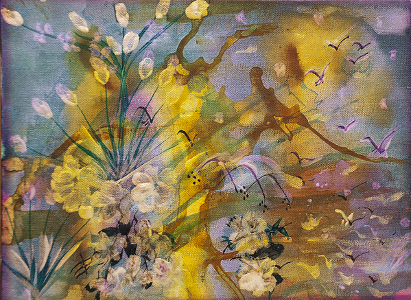 599x437 Utopia Painting By Don Wright - Utopia Painting