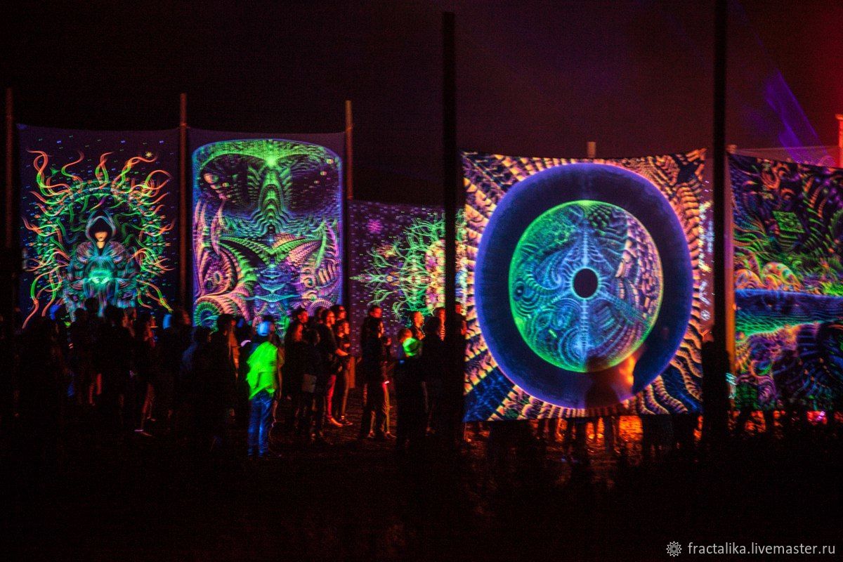 1200x800 Psychedelic Uv Painting Crystal Elf Shop Online On Livemaster - Uv Painting