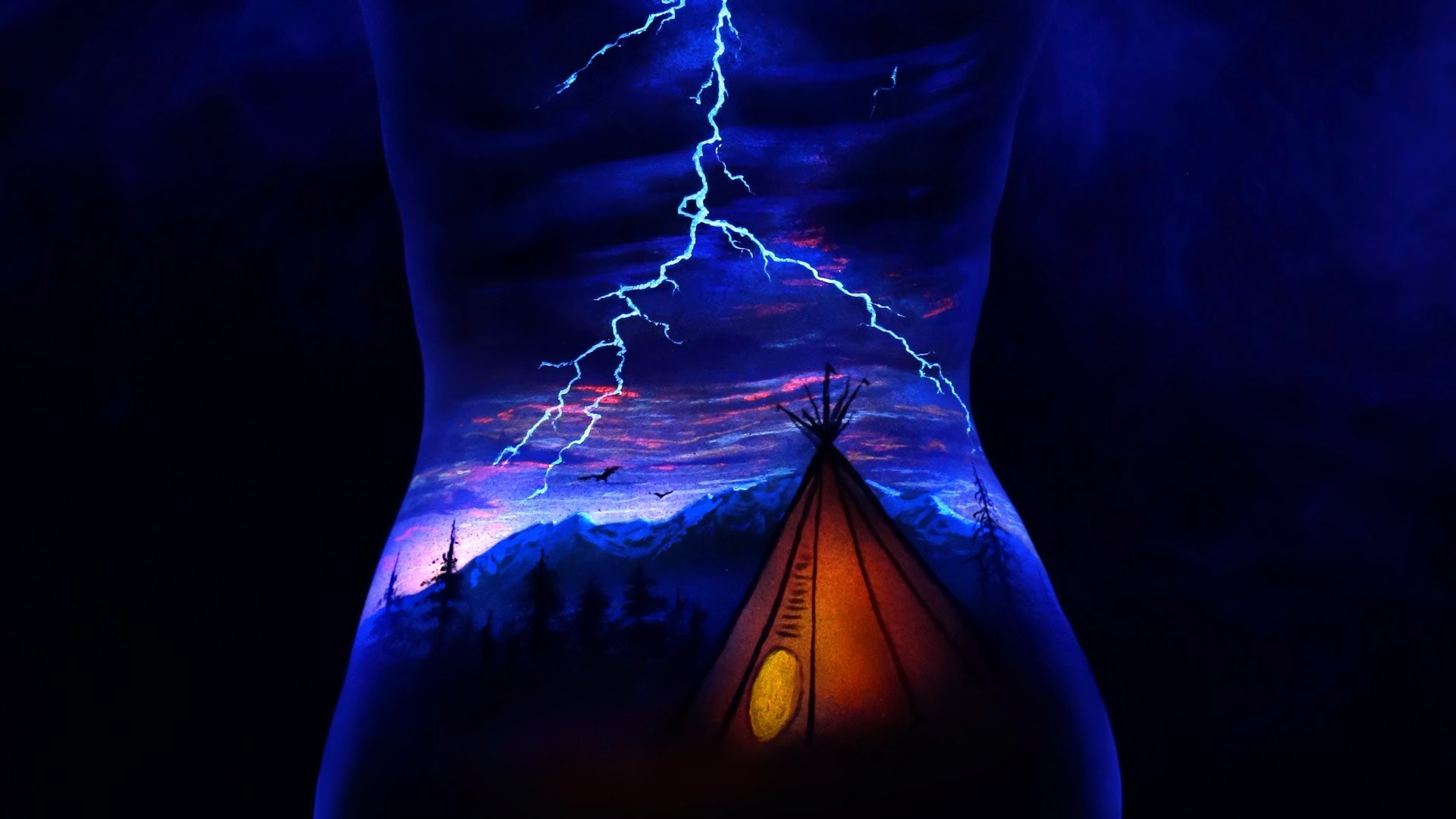 1920x1080 Uv Body Painting - Uv Painting