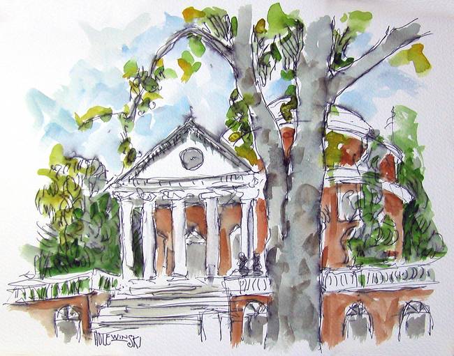 650x511 Rotunda, Uva By Robert Holewinski - Uva Rotunda Painting