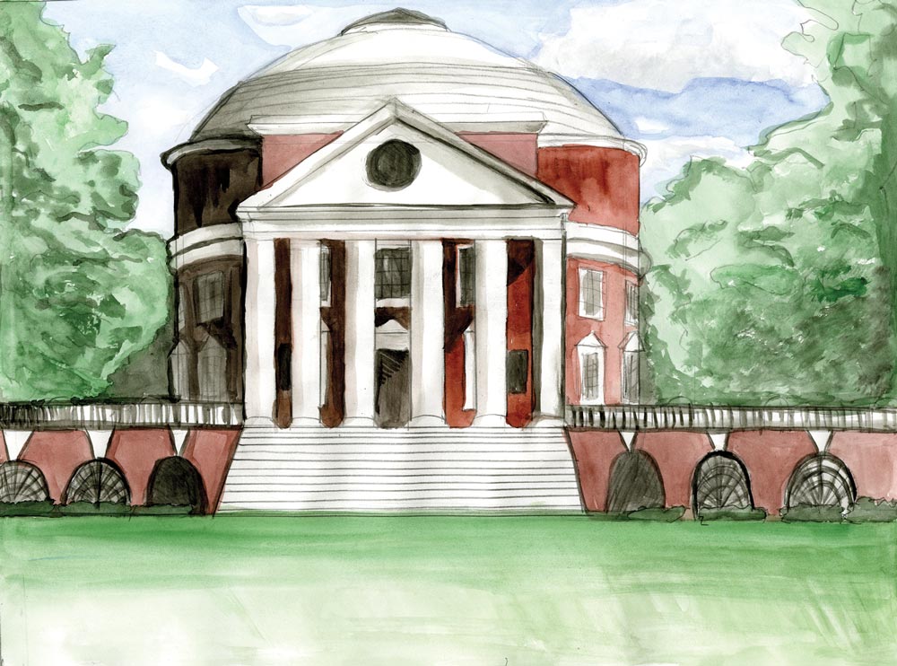 1000x742 Sharing A Vision Virginia Magazine - Uva Rotunda Painting