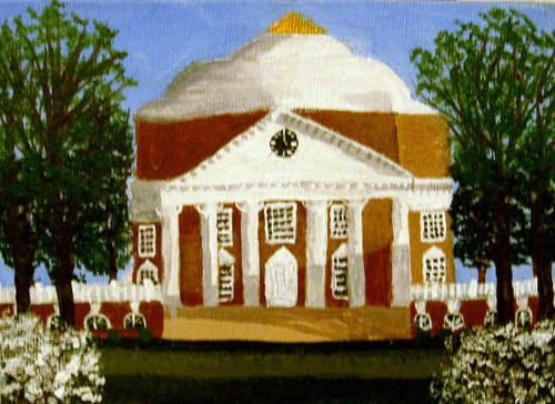 500x364 Small Painting Uva Rotunda In Spring Jardindubois Artfire Gallery - Uva Rotunda Painting