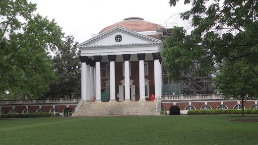 520x292 Uva Rotunda Roof Painting Delayed Until Fall - Uva Rotunda Painting