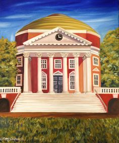236x284 33 Best University Of Virginia Artwork Images - Uva Rotunda Painting