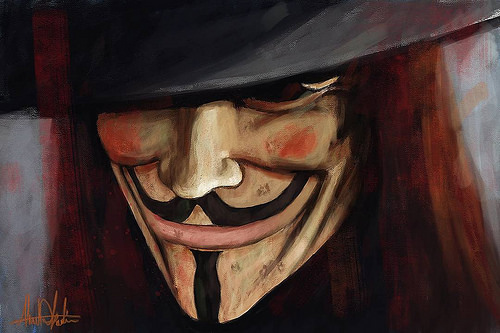 500x333 Remember Remember The Fifth Of November The Amazing Move V - V For Vendetta Painting