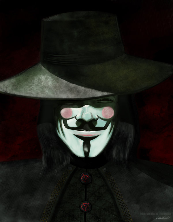 600x768 V For Vendetta By Kuldarleement - V For Vendetta Painting