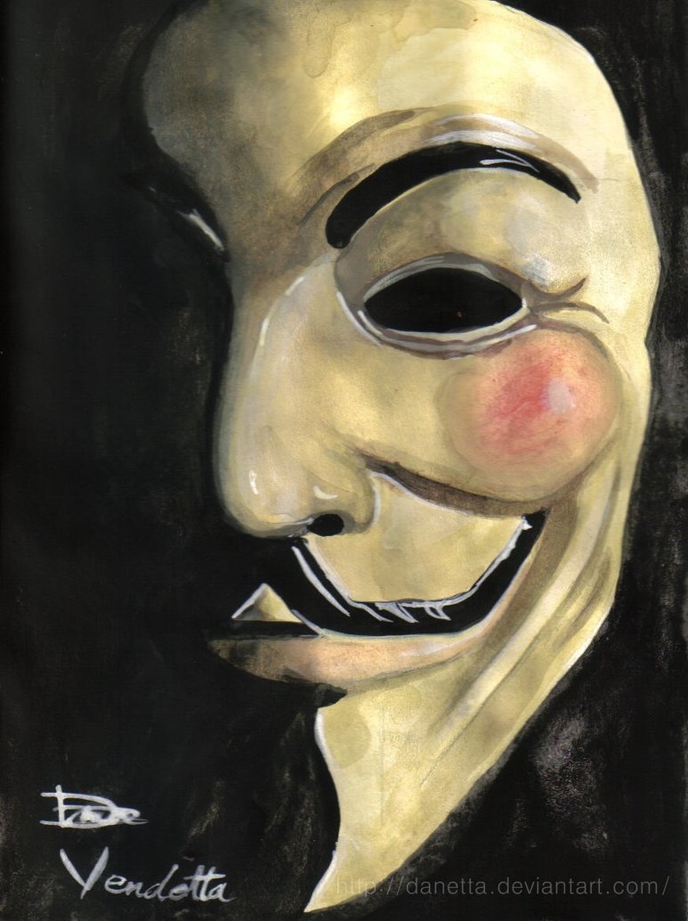 773x1034 V For Vendetta By Danetta - V For Vendetta Painting