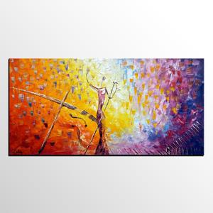 300x300 Impasto Art, Abstract Painting, Pop Singer Painting, Bar Wall Art - V Singer Painting