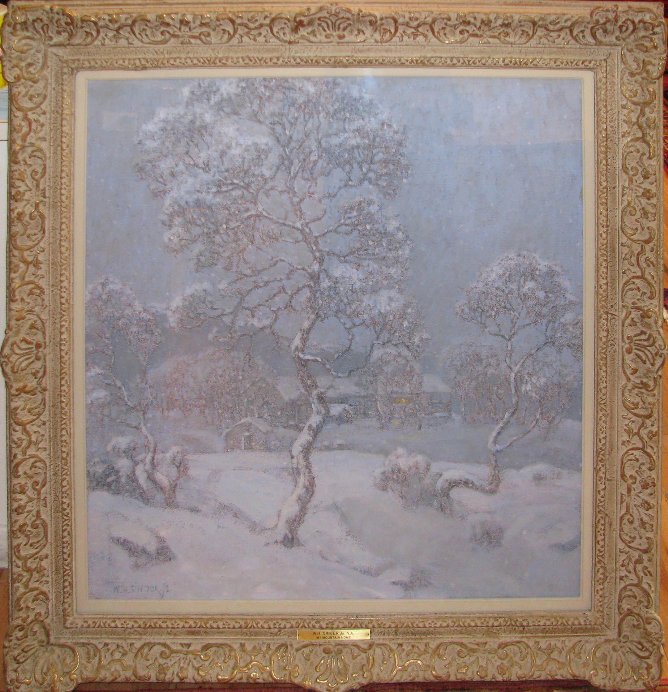 2160x2237 William Singer Painting My Mountain Home - V Singer Painting