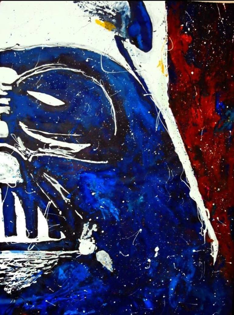 770x1033 Saatchi Art Darth Vader Pop Painting By David Partida - Vader Painting
