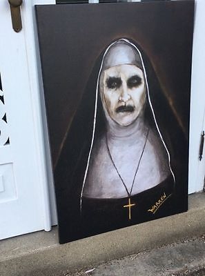 297x400 The Conjuring 2 Demon Nun Valak Painting James Wan Vera Farmiga - Valak Painting