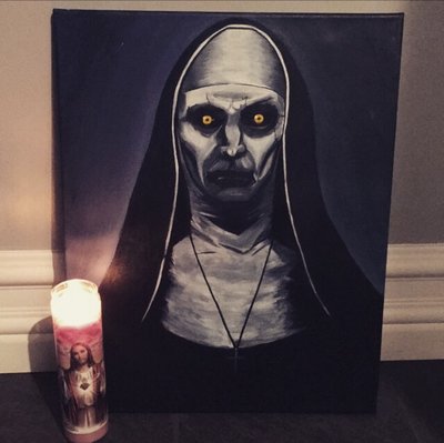 400x399 Conjuring 2 Valak Painting By Airsz Art - Valak Painting