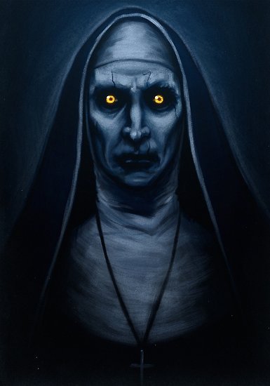 385x550 Valak Painting Posters By Samraw08 Redbubble - Valak Painting