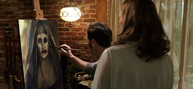 800x371 James Wan Explains That Big Twist In The Conjuring 2 - Valak Painting