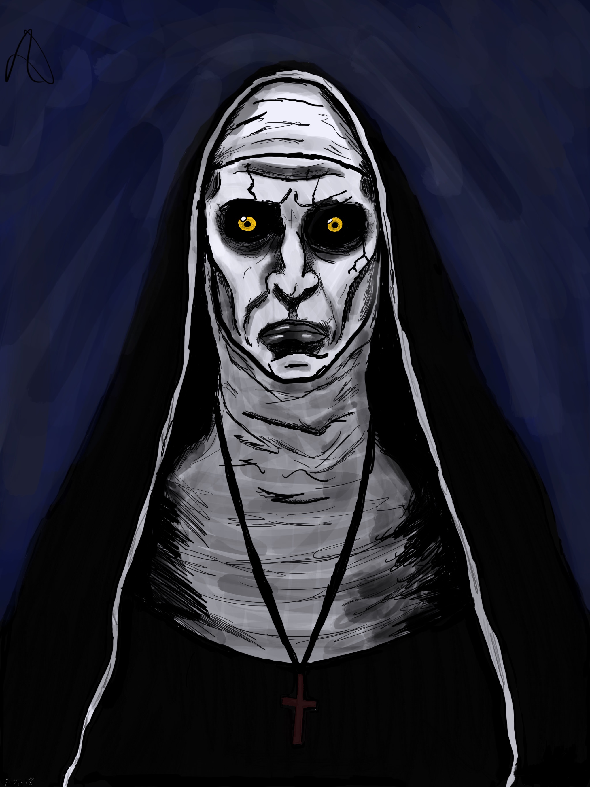 2048x2732 Painted Valak From The Conjuring 2 - Valak Painting