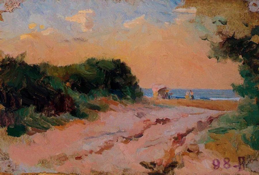 900x609 Malvarossa Valencia Painting By Sorolla Joaquin - Valencia Painting