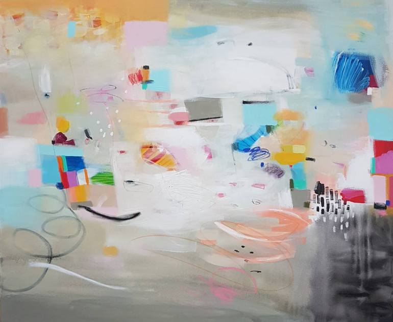 770x631 Saatchi Art Fallas En Valencia Painting By Victoria Gonzalez - Valencia Painting