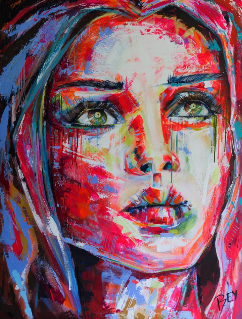 770x1017 Saatchi Art Midnight Valentine Painting By Rey Fritsch - Valentine Painting