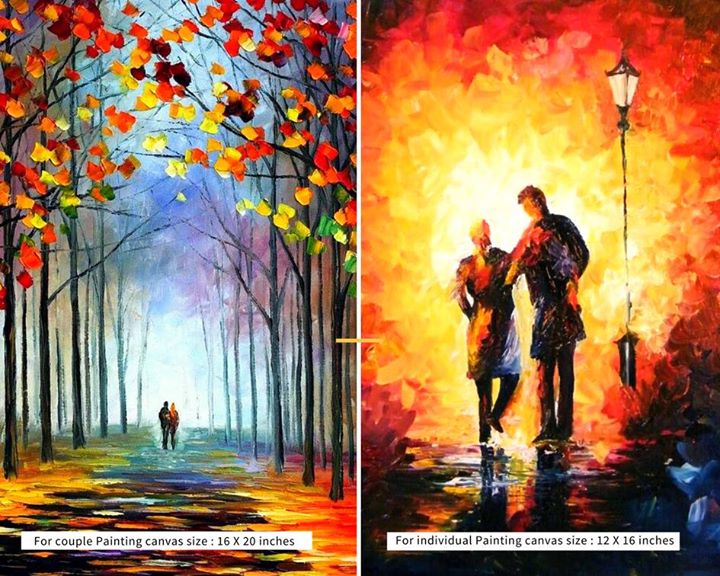 720x576 Valentine Special Knife Painting Workshop In Bangalore - Valentine Painting