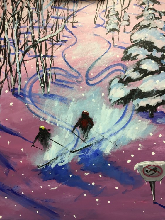 563x750 Canvas Painting Party - Valentine Painting