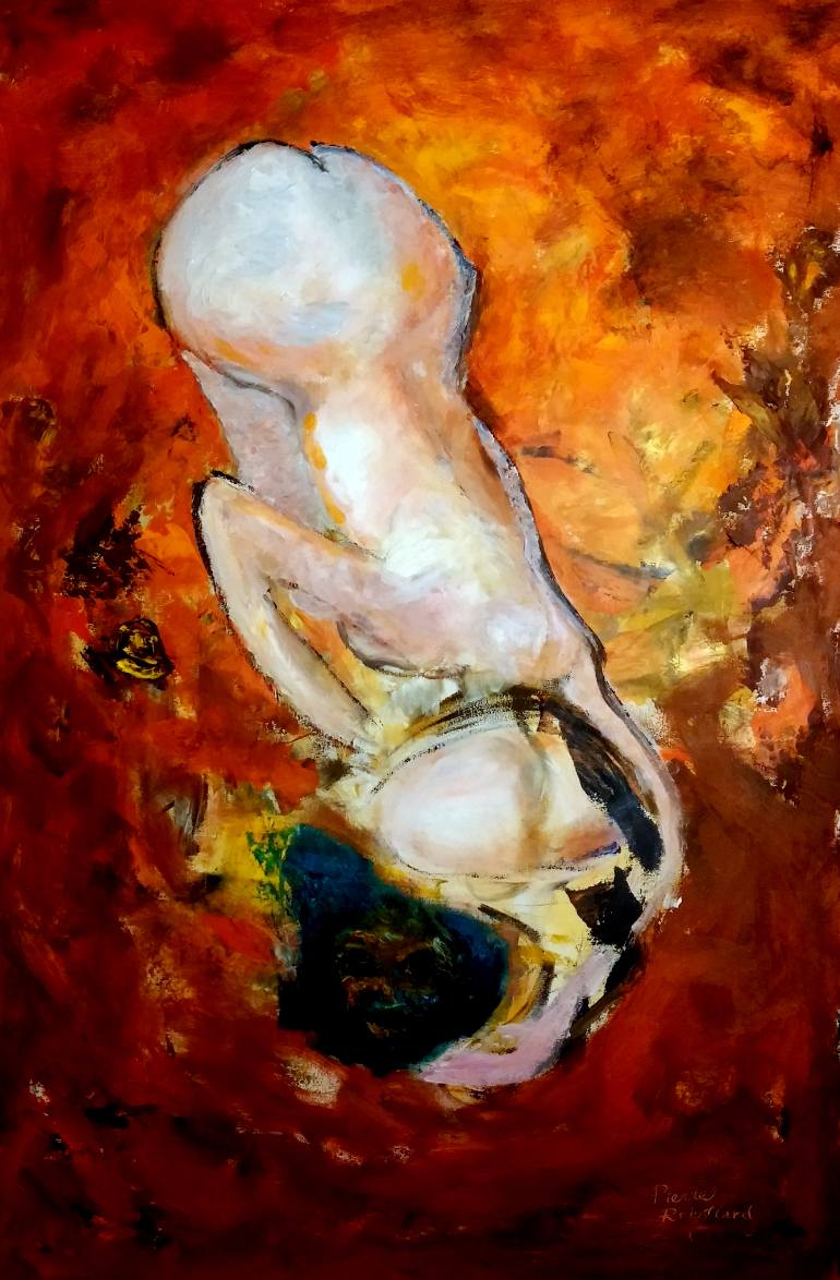 770x1174 Saatchi Art Wip 2 Valentine Day Painting By Pierre Robillard - Valentines Day Painting