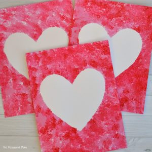 300x300 Sponge Painted Hearts Valentine's Day Art Project - Valentines Day Painting