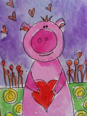 300x400 Valentine's Day - Valentines Day Painting