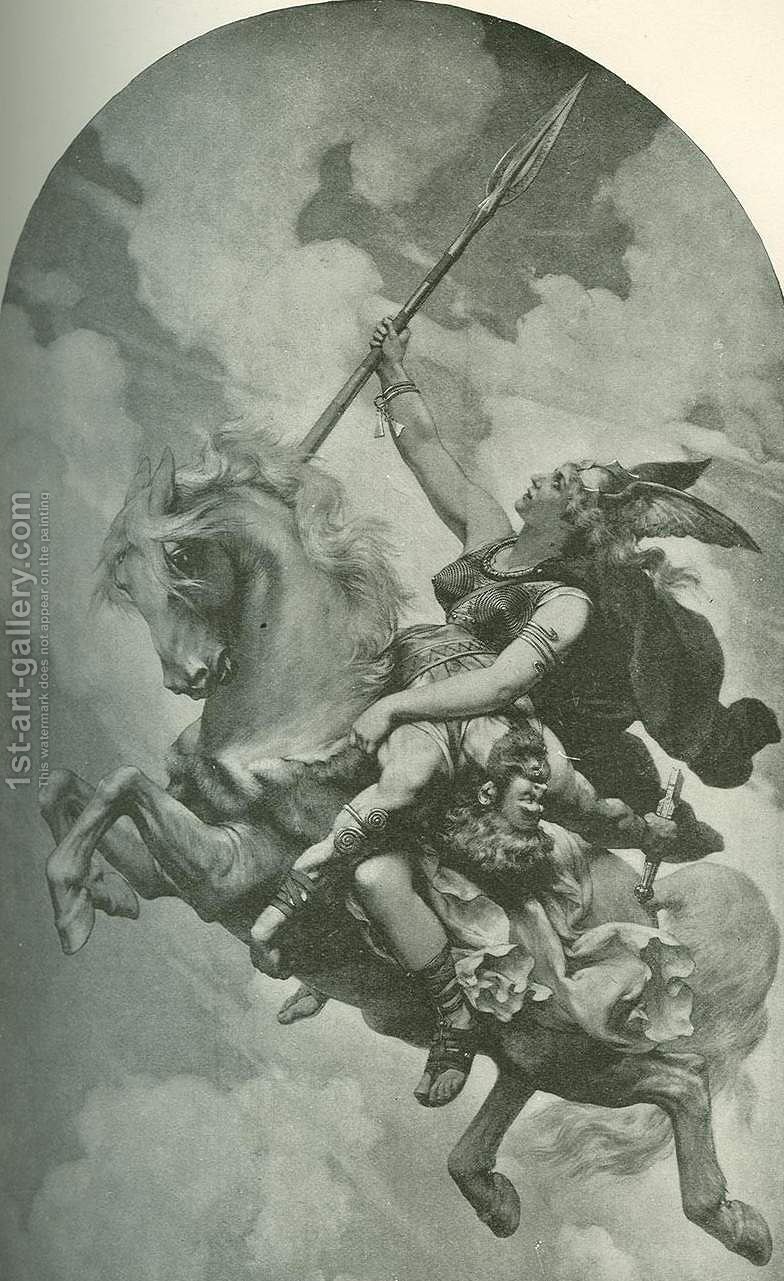 784x1281 The Valkyrie Emile Antoine Bayard Reproduction 1st Art Gallery - Valkyrie Painting
