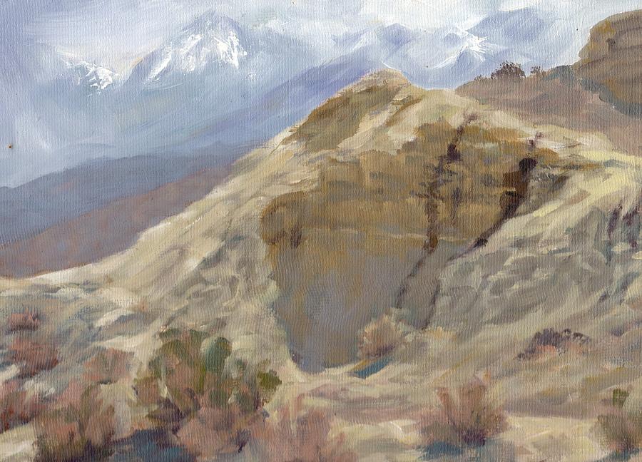 900x648 Quarry Death Valley Road Painting By James H Toenjes - Valley Of Death Painting
